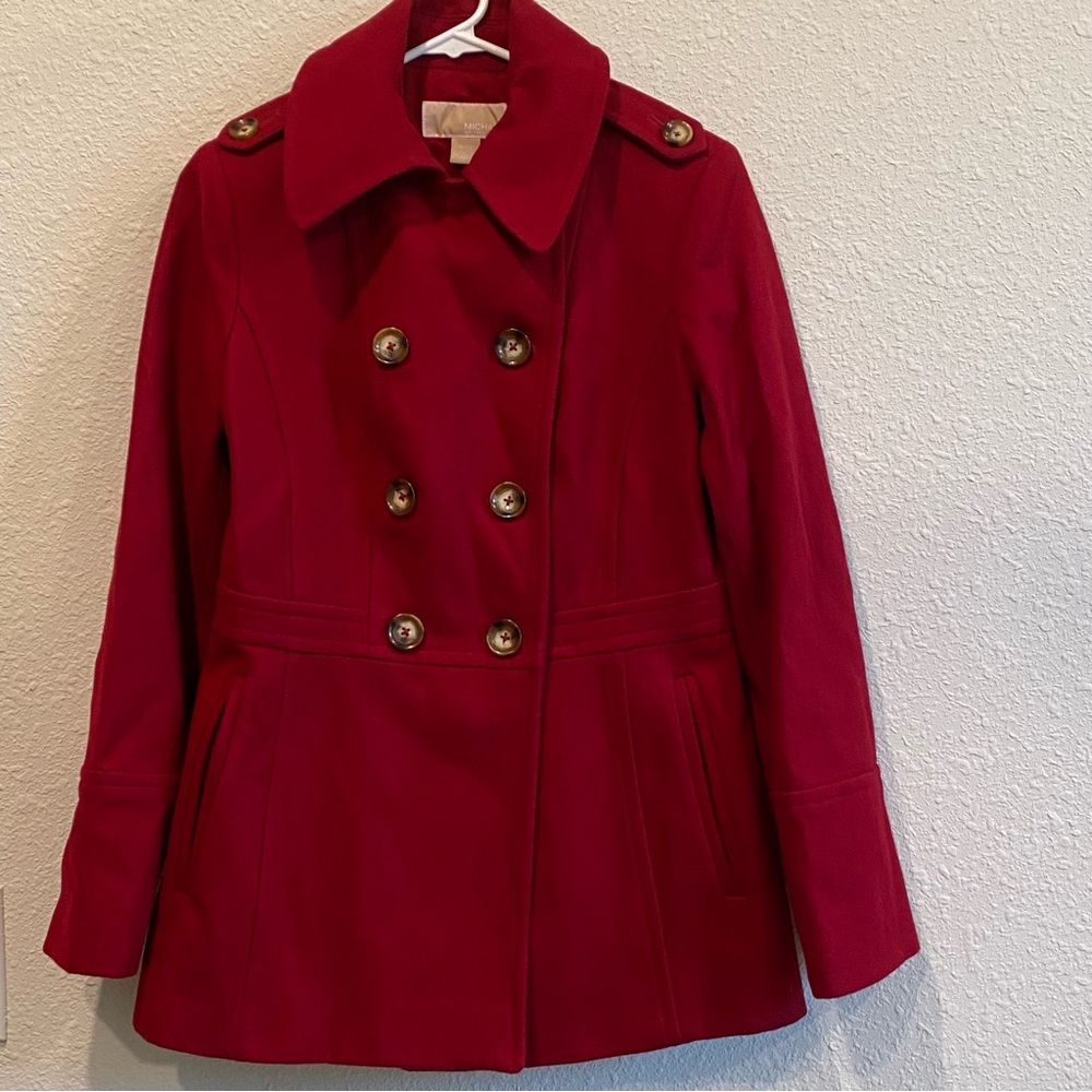 Michael Kors Coat wool pea coat heavy